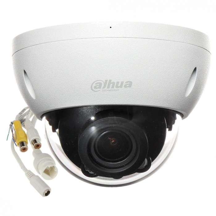 DAHUA IPC-HDBW2441R-ZAS-27135, 4Mpix, 2,7-13,5mm Motorize Lens, H265+,Starlight, 40Mt Gece Görüşü, Dahili Mikrofon, IP67, PoE Dome IP Kamera