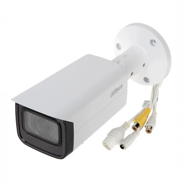 DAHUA IPC-HFW2441T-ZAS-2713, 4Mpix, 2,7-13,5mm Motorize Lens, H265+,Starlight, 60Mt Gece Görüşü, Dahili Mikrofon, IP67, PoE Bullet IP Kamera