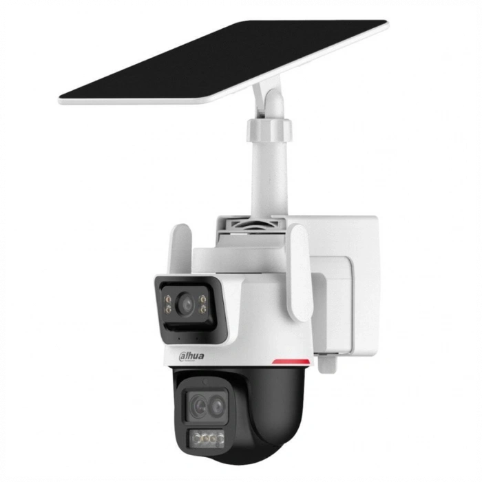 DAHUA  IPC-PTS2649C-3E3Z-4GB20, 2X 3Mpix, 2,8 Lens+3,6 Lens, WizColor, 50Mt Gece Görüşü, IP66,  Hybrid-zoom PT 4G Solar Ip Kamera