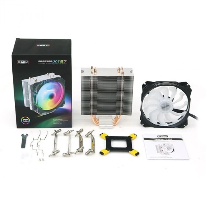 DARK 120mm FREEZER X127 DKCCX127 Hava Soğutmalı İşlemci Fanı