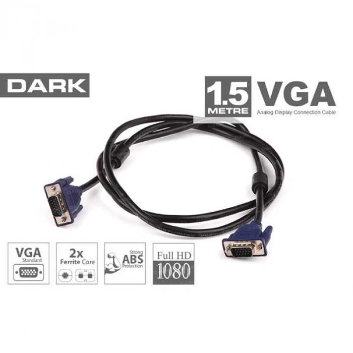 DARK 1.5metre DK-CB-VGA150 VGA Görüntü Kablosu