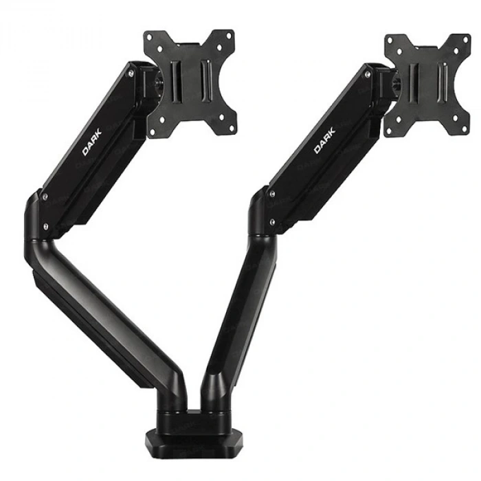 DARK 17/32 DK-AC-VM200 Hareketli Siyah 2 kollu dikey Monitör Askı Aparatı