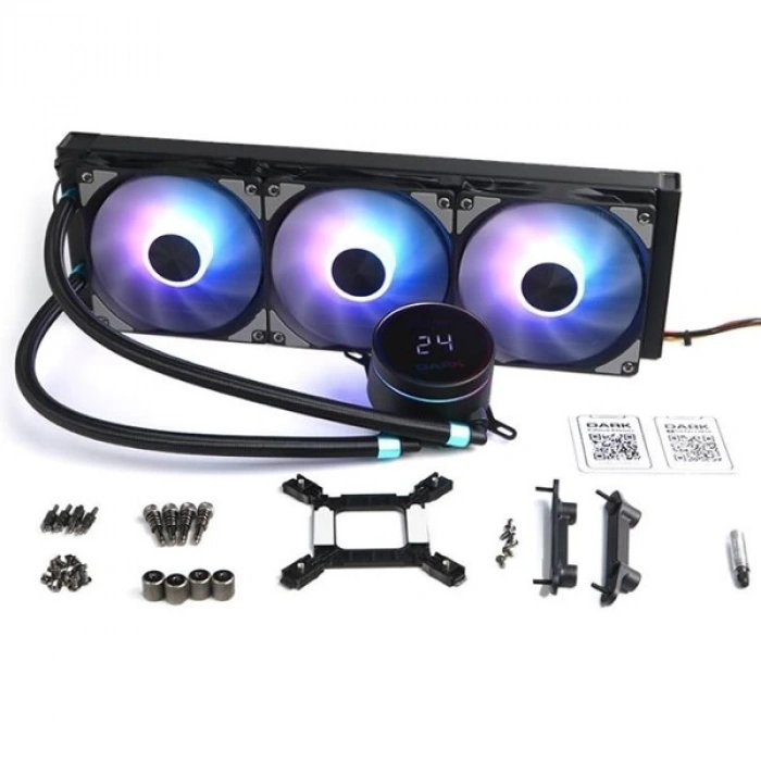 DARK 360mm FREEZER W362 DKCCW362 RGB Sıvı Soğutmalı AM5-1851p İşlemci Fanı