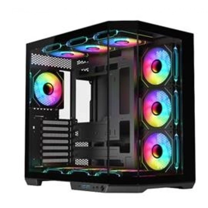 Dark GUARDIAN PRO 4x12cm ARGB Led Fanlı USB3.0 Tempered Glass ATX Panoramik Akvaryum Oyuncu Kasası