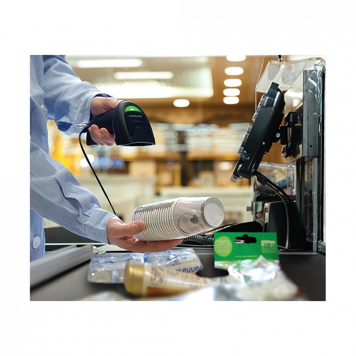 DATALOGIC Quickscan QD2590, EL Tipi, Laser,  USB Kablolu, 2D (Kare Kod) Barkod Okuyucu (Ayaklı)