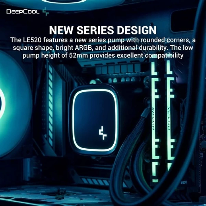 DEEPCOOL 240MM LE520 ARGB AM5-1700P SIVI SOĞUTMALI İŞLEMCİ FANI