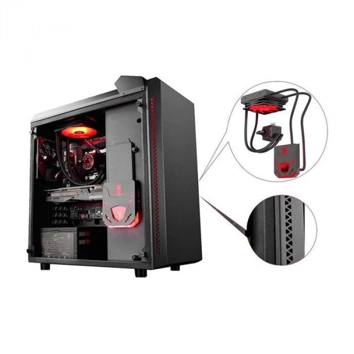 DEEPCOOL BARONKASE SIVI SOĞUTMALI AM4-1200p İŞLEMCİ FANI DAHİL GAMING MID-TOWER PC KASASI