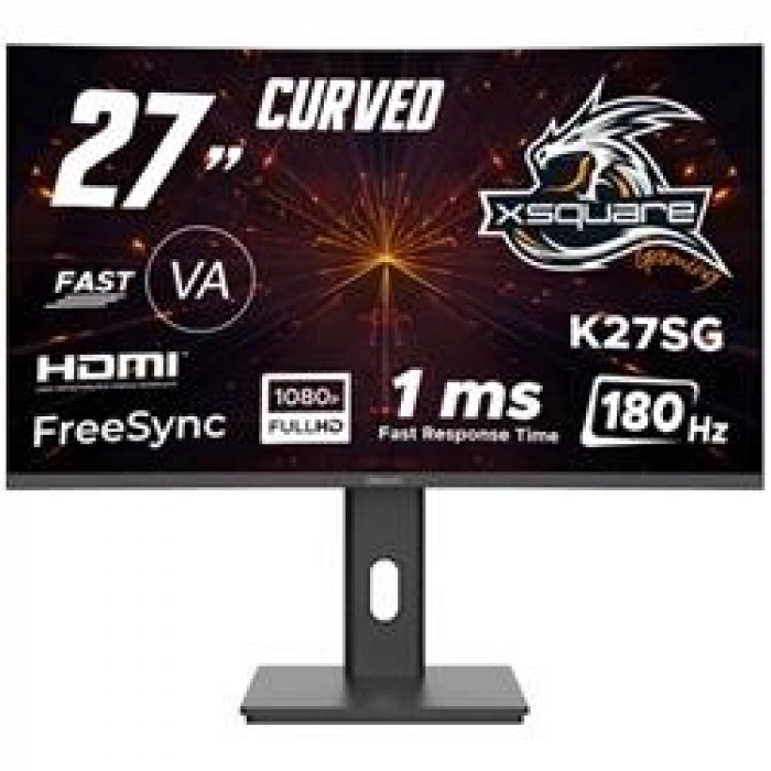 Dexim 27 DMT007 Fhd 180hz 1ms Hdmı+dp K27SG Freesync Adaptive Sync Curved Va Gaming Pivot Monitör