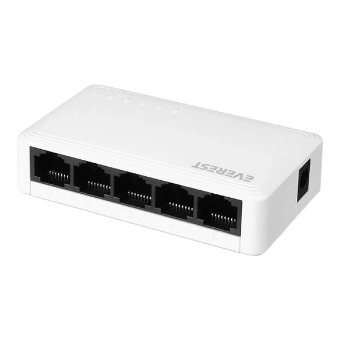 Everest EVERLINK ESW-515G 5 Port  Gigabit Ethernet Masaüstü Ethernet Switch