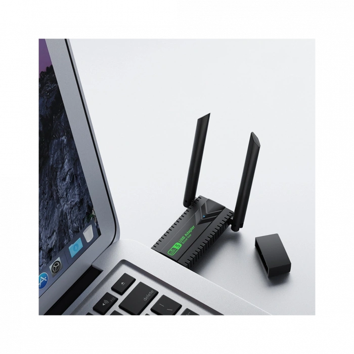 EVEREST EWA600, 600Mbp, 2.4Ghz ve 5Ghz Dual Band, WIFI 5, 2x2dbi Anten, USB3.0, WIRELESS ETHERNET