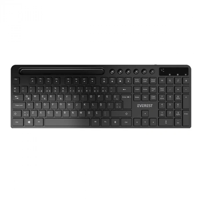 Everest KM-730 Siyah Kablosuz Q Multimedia Klavye + Mouse Set