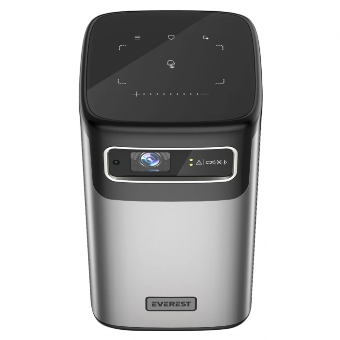 EVEREST PJ-DLP21, 180 LED Lümen, 4K Destekli, 1xType-C, 1xHDMI, 1xUSB, WiFi, Bluetooth, 30.000 Saat Led Ömrü, 2x5W Speaker, 8000mAh Batarya, Taşınabilir, Android 9.0, 4K Projeksiyon Cihazı