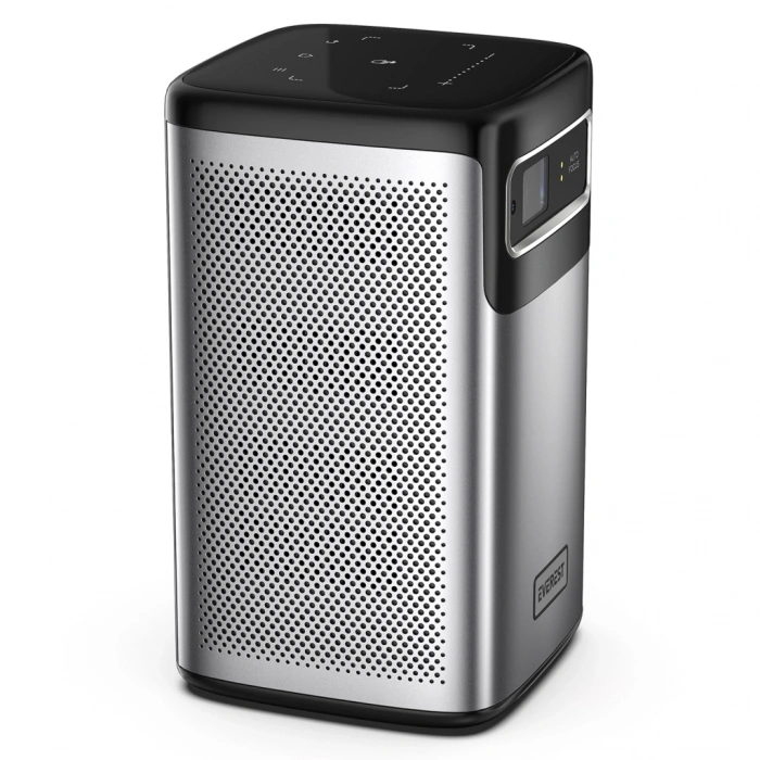 EVEREST PJ-DLP21, 180 LED Lümen, 4K Destekli, 1xType-C, 1xHDMI, 1xUSB, WiFi, Bluetooth, 30.000 Saat Led Ömrü, 2x5W Speaker, 8000mAh Batarya, Taşınabilir, Android 9.0, 4K Projeksiyon Cihazı