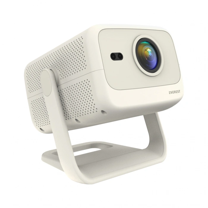 EVEREST PJ05, 400 LED Lümen, 1920X1080P, 1xHDMI, 1xUSB, RJ45, WiFi 6, Bluetooth, 30.000 Saat Led Ömrü, 1.5W Speaker, Android 9, 4K Destekli Projeksiyon Cihazı