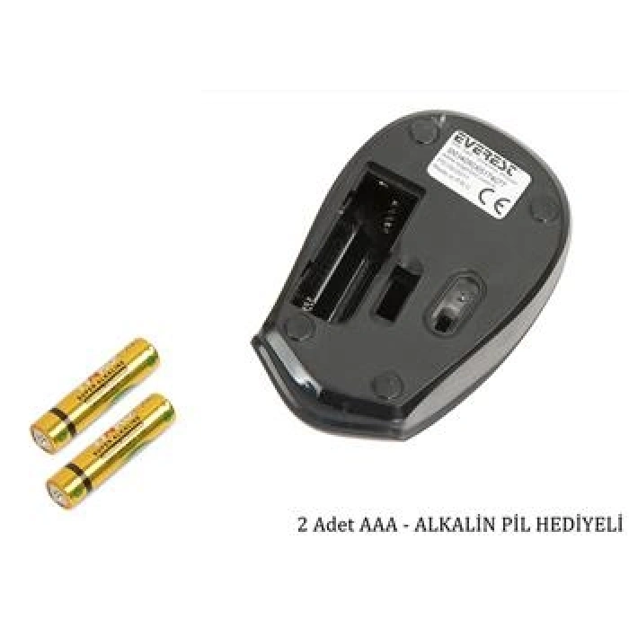 Everest SM-340 Usb Kırmızı 3D Optik Kablosuz Mouse