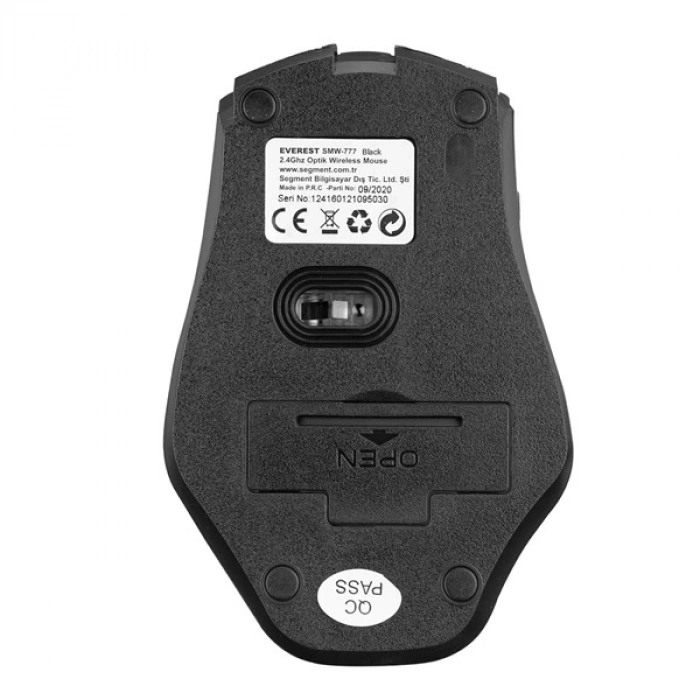 Everest SMW-777 Usb Siyah 2.4Ghz Optik Wireless Mouse