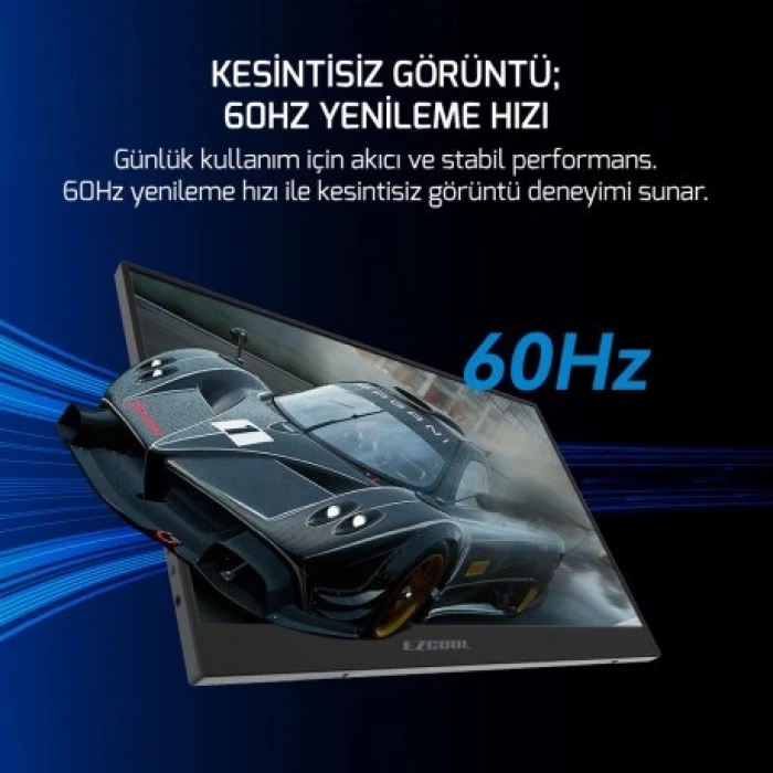 EZCOOL 15.6 IPS LITE E15 4MS 60HZ mHDMI-USBC TAŞINABİLİR MONİTÖR