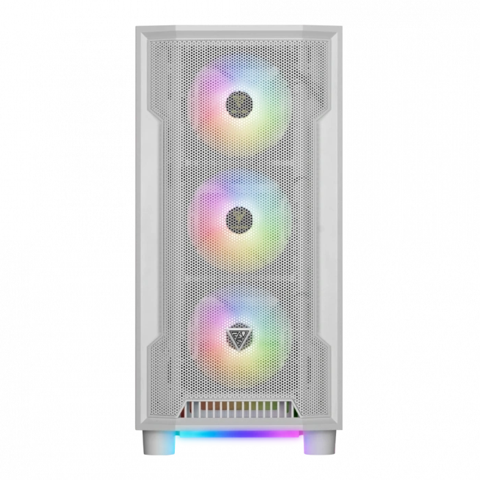 GAMDIAS ATHENA M6 Lite WH, 850W, 80+ Bronze, Tempered Glass, Mesh, ARGB, ATX, White Edition, GAMING KASA