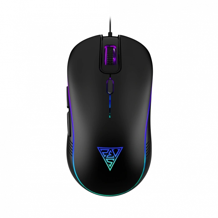 GAMDIAS AURA GS3, Çok Renkli Aydınlatma,  USB Kablolu, 6 Tuşlu, Gaming Mouse, 3.600 DPI, Siyah