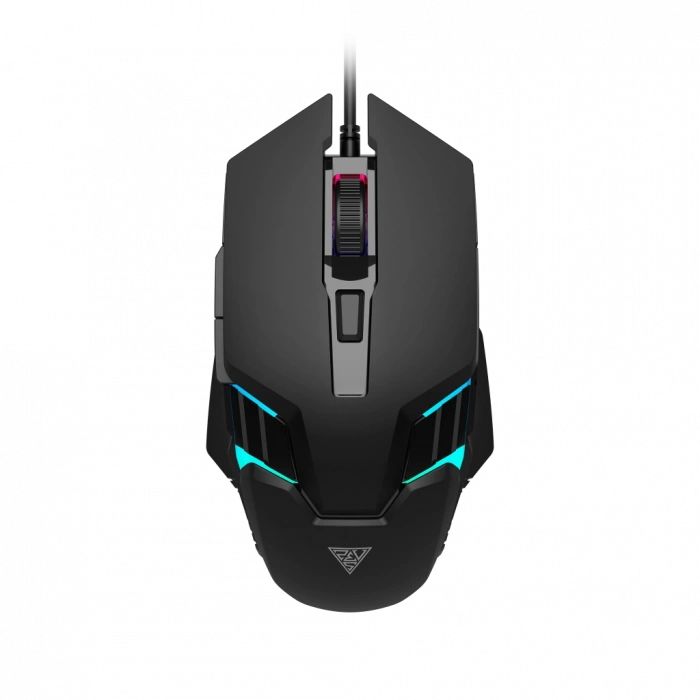 GAMDIAS AURA GS4, Çok Renkli Aydınlatma,  USB Kablolu, 6 Tuşlu, Gaming Mouse, 3.600 DPI, Siyah