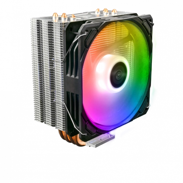 GAMDIAS BOREAS E1-410, ARGB, 120mm, CPU  Kule Tipi Hava Soğutma, Doğrudan Temas Teknolojisine Sahip 4 adet Gelişmiş Bakır Isı Borusu (AMD AM4-AM5 ve INTEL Tüm işlemciler ile uyumlu)