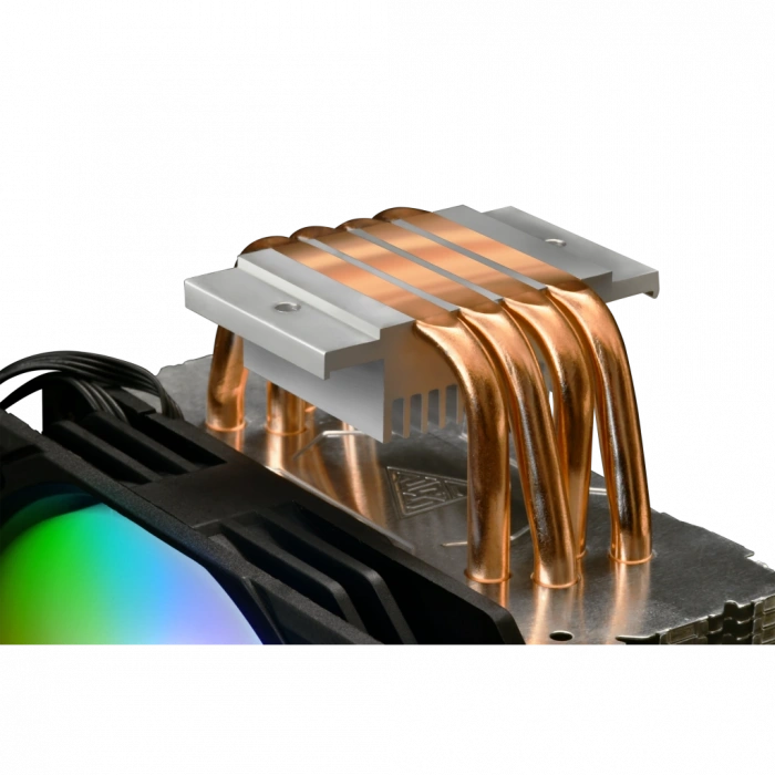 GAMDIAS BOREAS E1-410, ARGB, 120mm, CPU  Kule Tipi Hava Soğutma, Doğrudan Temas Teknolojisine Sahip 4 adet Gelişmiş Bakır Isı Borusu (AMD AM4-AM5 ve INTEL Tüm işlemciler ile uyumlu)