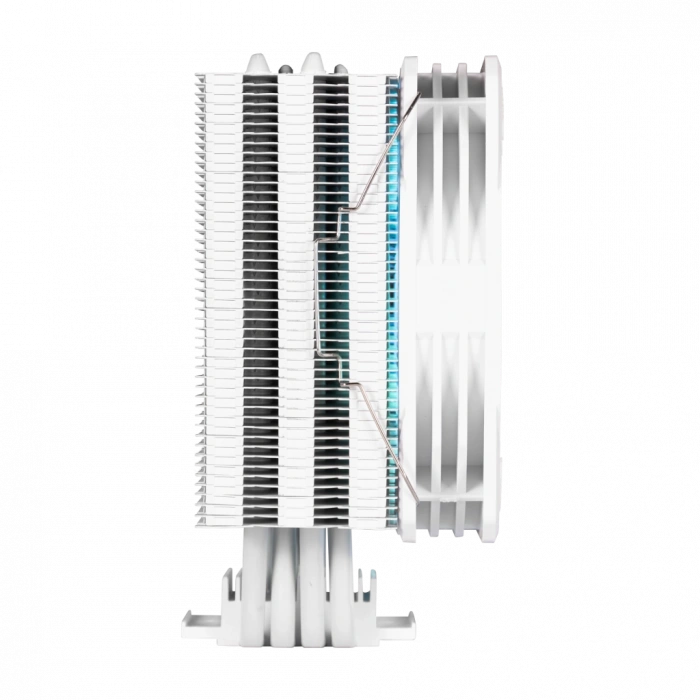 GAMDIAS BOREAS E1-410 WH, White Edition, 120mm, CPU Kule Tipi Hava Soğutma, Doğrudan Temas Teknolojisine Sahip 4 adet Gelişmiş Bakır Isı Borusu (AMD AM4-AM5 ve INTEL Tüm işlemciler ile uyumlu)