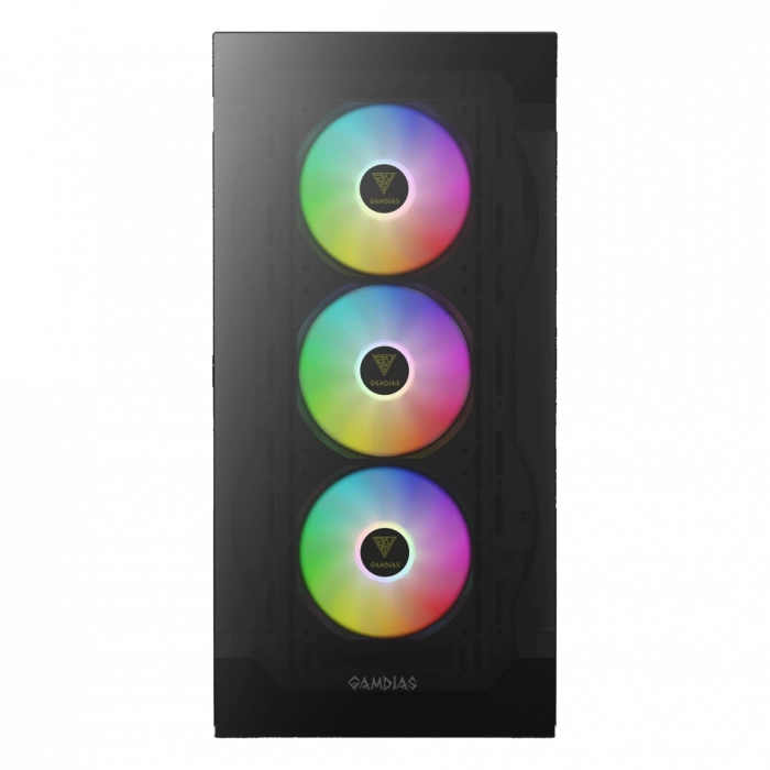 GAMDIAS TALOS E2 Elite, 850W, 80+ Bronze, Tempered Glass, ARGB, ATX GAMING KASA