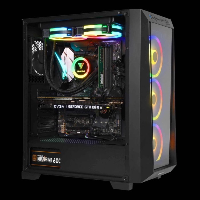 GAMDIAS TALOS M1 Elite, 750W, 80+ Bronze, Tempered Glass, ARGB, ATX GAMING KASA