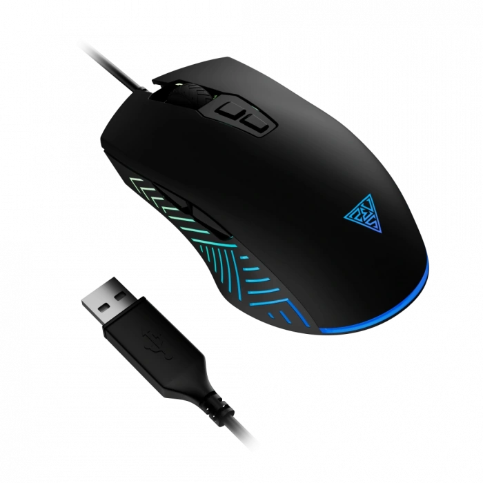 GAMDIAS ZEUS E4, RGB Aydınlatma, USB Kablolu,  7 Tuşlu, Gaming Mouse, 7.200 DPI, Siyah