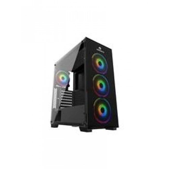 GameboosterGB-PE05B 600w 80+ USB3.0 Full Siyah Tempered Glass RGB Fanlı kasa