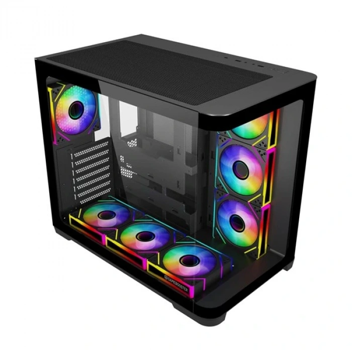 GAMEBOSTER 750W 80+ BRONZE GB-G2852B-750W 7-FANLI GAMING MID-TOWER PC KASASI