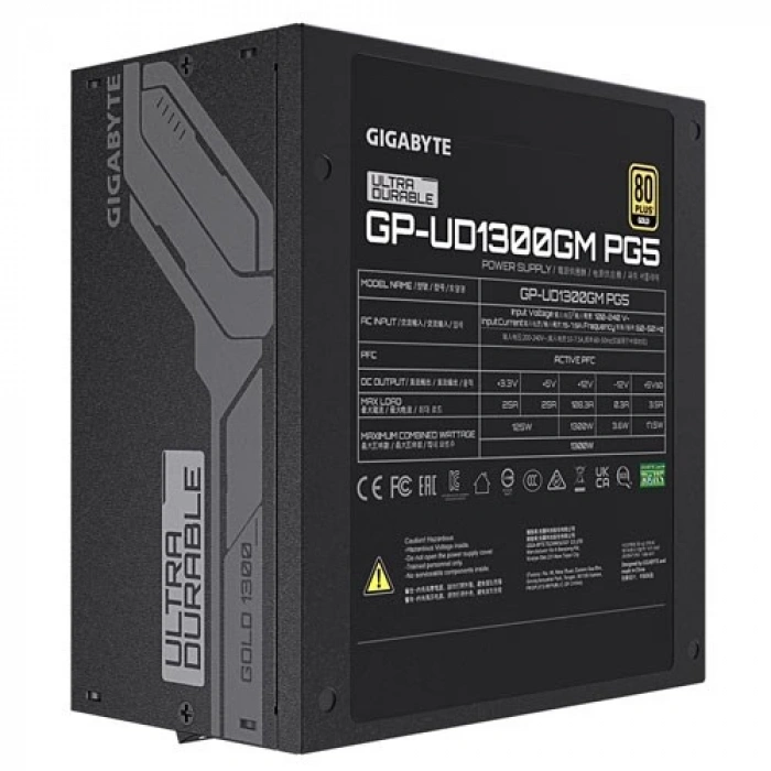 GIGABYTE 1300W 80+ GOLD GP-UD1300GM PG5 TAM MODÜLER POWER SUPLLY