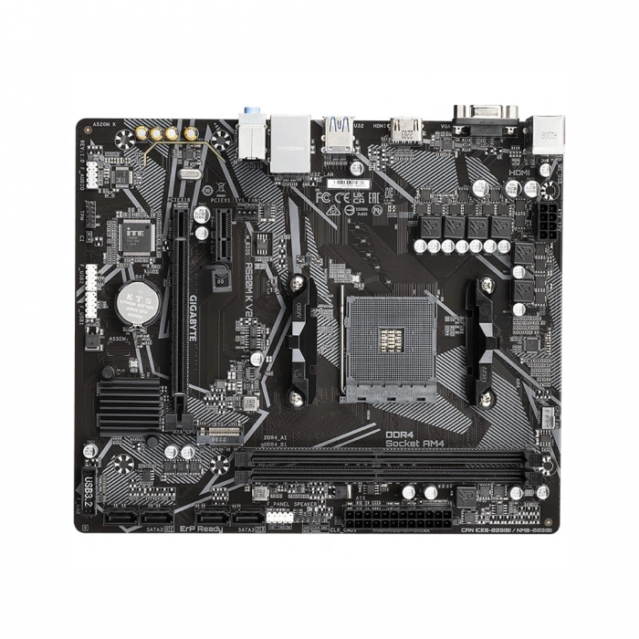 GIGABYTE A520M-K V2, 2xDDR4, 1x M.2, D-SUB, HDMI, AM4 Soket Anakart