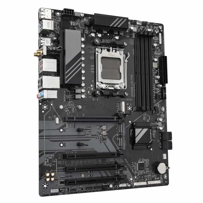 GIGABYTE B650 UD AX, 4xDDR5, 3xM.2, DP, HDMI, Type-C, Wi-Fi 6E, Bluetooth v5.3, AM5 Soket GAMING Anakart