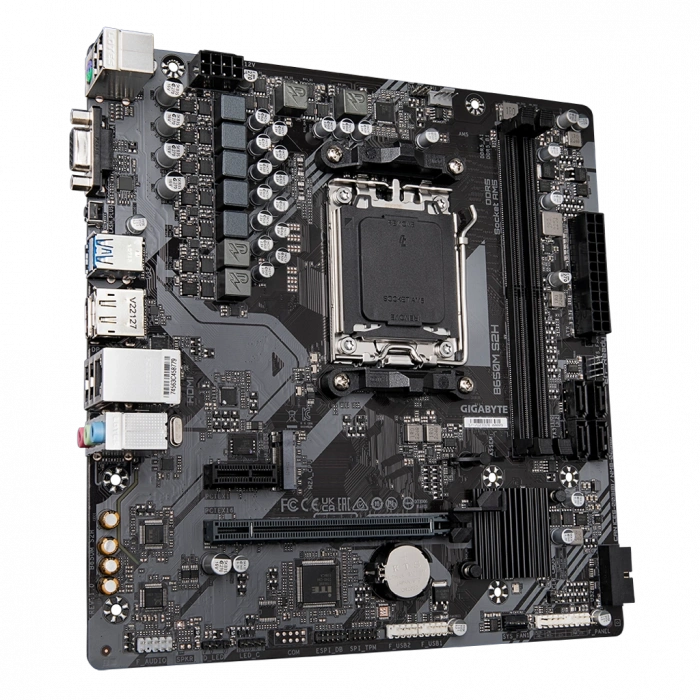 GIGABYTE B650M S2H, rev.1.4, 2xDDR5, M.2, DP, HDMI, VGA, AM5 Soket GAMING Anakart