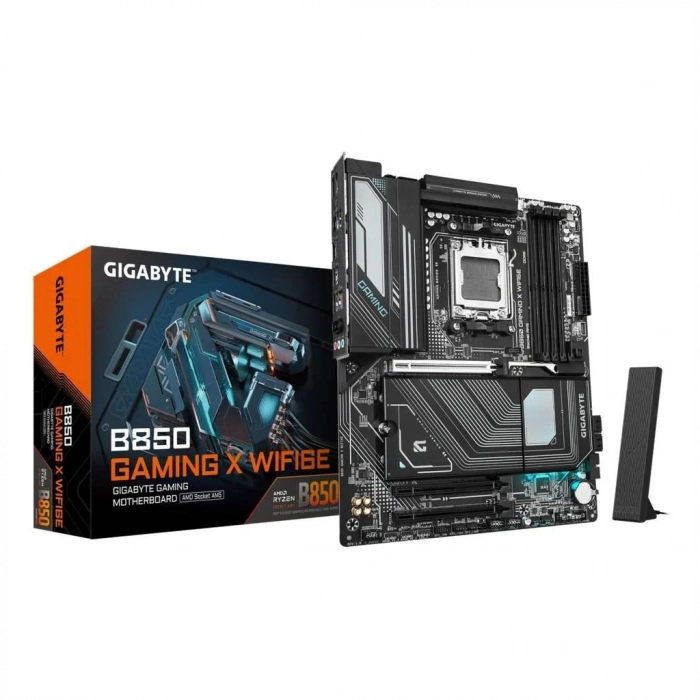 GIGABYTE B850 GAMING X WIFI6E, 4xDDR5, 3xM.2, DP, HDMI, Type-C, Wi-Fi6E, Bluetooth 5.3, AM5 Soket GAMING Anakart