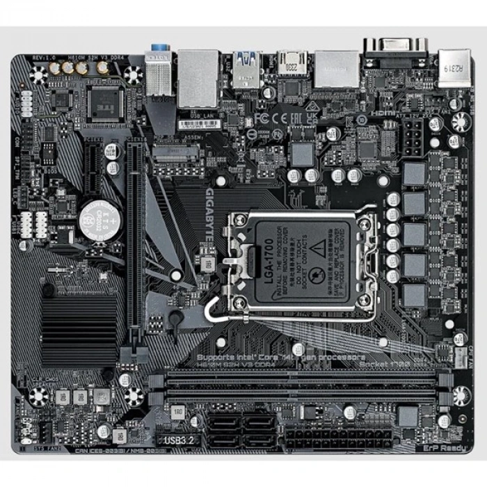 GIGABYTE H610M-S2H v3 DDR4 HDMI DP PCIe 16X v4.0 1700p mATX