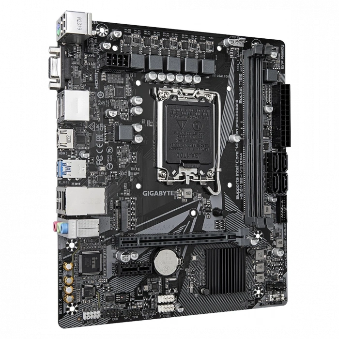 GIGABYTE H610M S2H V3, DDR4, rev1.0, 2xDDR4, M.2, D-SUB, HDMI, DP, 12-13.14.Nesil, LGA1700 Soket, Anakart