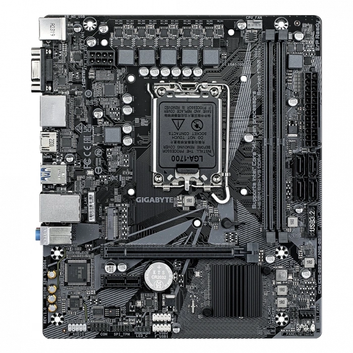 GIGABYTE H610M S2H V3, DDR4, rev1.0, 2xDDR4, M.2, D-SUB, HDMI, DP, 12-13.14.Nesil, LGA1700 Soket, Anakart