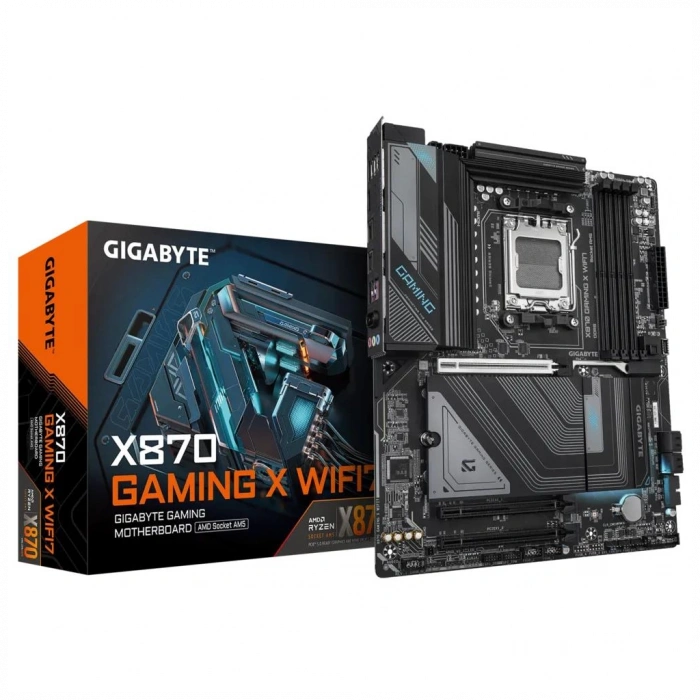 GIGABYTE X870 GAMING X WIFI7 G10, 4xDDR5, 3xM.2, DP, HDMI, Type-C, Wi-Fi 7E, Bluetooth 5.4, AM5 Soket GAMING Anakart