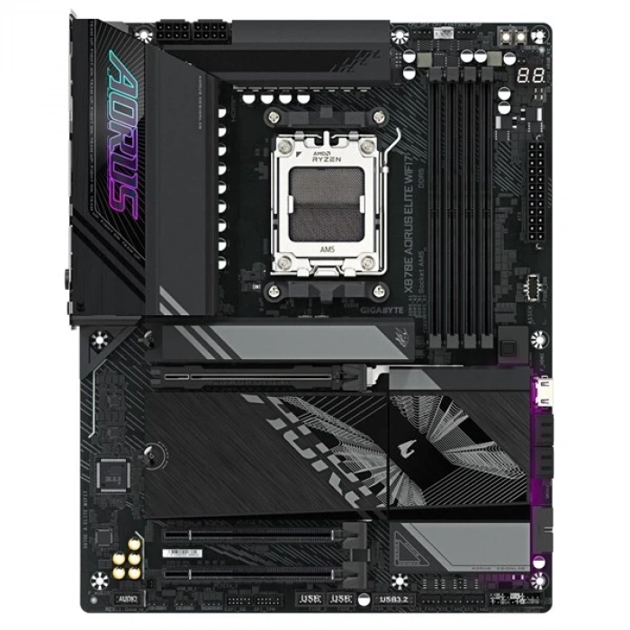 GIGABYTE X870E AORUS ELITE WIFI7 DDR5 HDMI TYPE-C PCIE 5.0 AM5 ATX