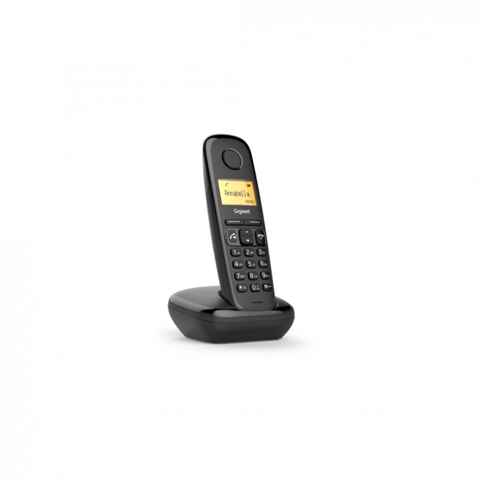 GIGASET A270, Dect Telefon, Siyah, 18 Saat Konuşma, 200 Saat Bekleme, 80 Kişilik Rehber