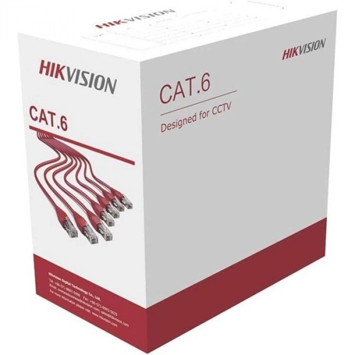 HIKVISION 305metre DS-1LN6OUSPE Utp Cat6 Outdoor Sıyah 23 Awg Kablo