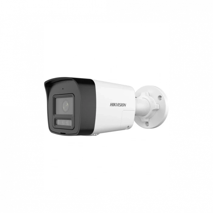 HIKVISION DS-2CD1041G2-LIUF 4Mpix, 2,8mm Lens,  H265+,20Mt Gece Görüşü, Hybrid Light, SD Kart,Dahili Mikrofon, PoE, Bullet IP Kamera