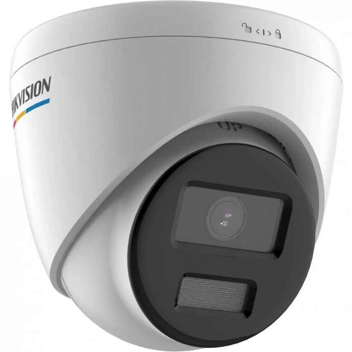 HIKVISION DS-2CD1327G0-LUF 2Mpix, 2,8mm Lens, H265+, 30Mt Gece Görüşü, Dahili Mikrofon, Color Vu Lite, Full Time Color, Dome IP Kamera