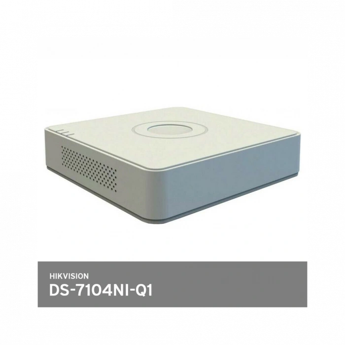 HIKVISION DS-7104NI-Q1, 4Kanal, 4Mpix, H265+, 1 HDD Desteği, 1520P Kayıt, 60Mbps Bant Genişliği, NVR