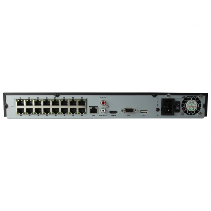 HIKVISION DS-7616NI-Q2/16P, 16Kanal PoE, 8Mpix, H265+, 2 HDD Desteği, 2160P Kayıt, 160Mbps Bant Genişliği, Metal Kasa, NVR