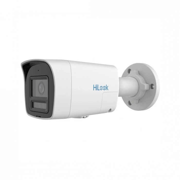 HILOOK IPC-B129HA-LUF, 2Mpix, 2,8mm Lens, H265+, Dual Light, 30Mt Gece Görüşü, Dahili Mikrofon, IP67, PoE, Bullet, IP Kamera