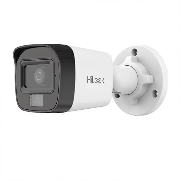 HILOOK IPC-B140HA-LUFC, 4Mpix, 2,8mm Lens, H265+, Dual Light, 20Mt Gece Görüşü, Dahili Mikrofon, IP67, PoE, Bullet, IP Kamera